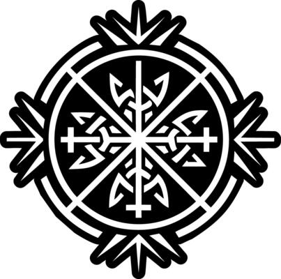 Tribal feather symbol icon in glyph style