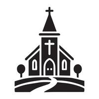 Ornate Cross Symbol within a Circular Design vector