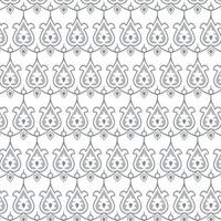 Luxury floral botanical beautiful flower pattern. Monochrome abstract new floral background. vector