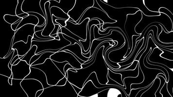 Abstract Line Patterns on Black Background Featuring Curves and Swirls video