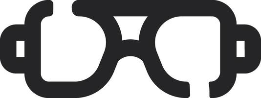 Rounded Stroke Sunglasses Icon vector