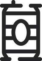 Rounded Stroke Beer Icon vector