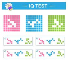 Logic question, IQ Test. Choose the correct answer. vector