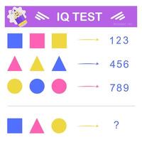 Which number replaces the question mark Intelligence puzzle, Logic question, IQ Test vector
