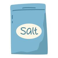Salt seasoning and adding condiments during cooking vector