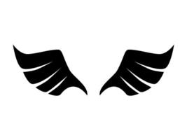 a pair of wings on a white background vector