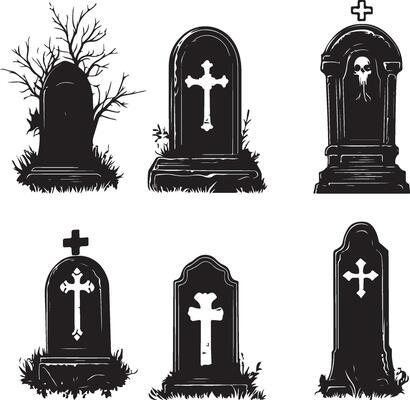 Eternal Shadows Tombstone Silhouette