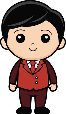Business Boy Cartoon