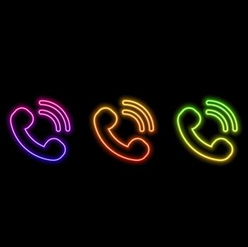 Device icon. Media elements in neon style icons. Simple icon for websites, web design, mobile app, information graphics vector