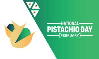Celebrate National Pistachio Day by enjoying the crunchy and nutritious snack that is rich in protein and healthy fats. vector
