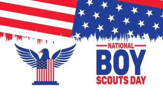 On National Boy Scouts Day, we recognize the contributions of the Boy Scouts of America to instilling values like responsibility, teamwork, and outdoor skills in generations of youth. vector