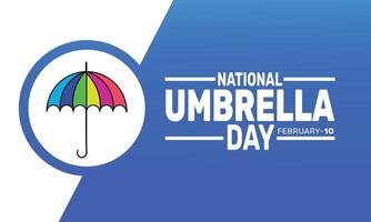 National Umbrella Day is a day to appreciate the umbrella, a simple yet essential tool that provides shelter from the rain and sun, and has become an iconic symbol of weather preparedness. vector