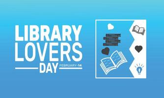 Library Lovers Day is a celebration for book enthusiasts. Show your love for libraries by discovering new books, joining events, and embracing the magic of stories and learning. vector