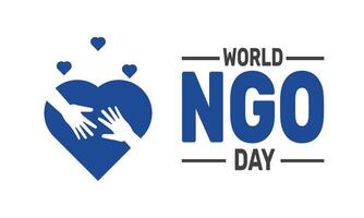 World NGO Day celebrates the contributions of non-governmental organizations to society, recognizing their role in driving change and supporting communities globally through diverse initiatives. vector