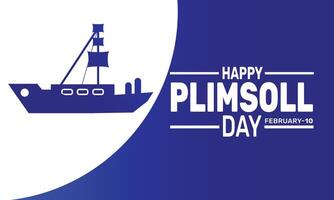 Plimsoll Day honors Samuel Plimsoll who introduced the Plimsoll line to ensure the safety of ships by marking the waterline to prevent overloading and improve maritime safety. vector