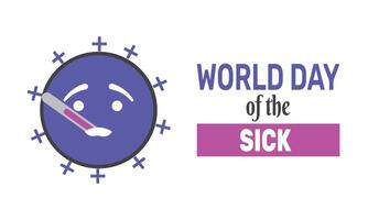 World Day of the Sick honors those who are sick and suffering, promoting solidarity, improving healthcare systems, and emphasizing the importance of care, support, and healing around the world. vector