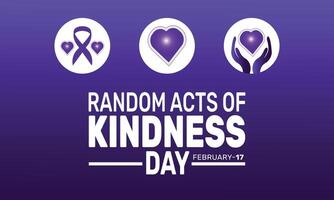 National Random Acts of Kindness Day encourages people to spread kindness by doing unexpected good deeds for others, fostering a sense of community and compassion worldwide. vector