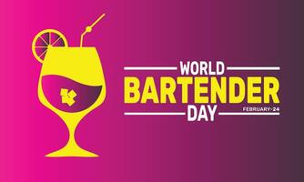 World Bartender Day is all about recognizing bartenders for their passion and talent in creating amazing drinks while bringing people together for unforgettable moments of joy and celebration. vector