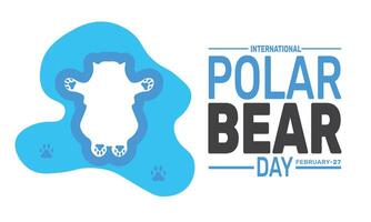 Support International Polar Bear Day by learning about polar bears, their ecosystem, and how climate action can save these majestic creatures from extinction. vector