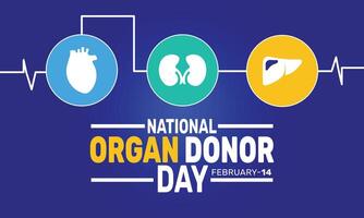 National Organ Donor Day is dedicated to honoring organ donors, spreading awareness about organ transplants, and encouraging individuals to take a step toward saving lives by registering as donors. vector