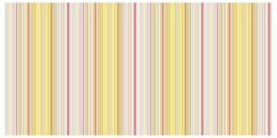 Striped pattern with vertical yellow, white, and red lines on a beige background. vector