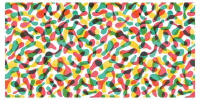 A striking abstract composition filled with diverse shapes and a spectrum of colors, offering a visually stimulating effect. vector