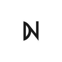 ND DN Minimalist Monogram for Elegant Branding vector