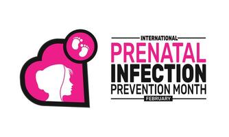 International Prenatal Infection Prevention Month emphasizes educating expectant mothers on how to protect themselves and their babies from infections during pregnancy for better health outcomes. vector