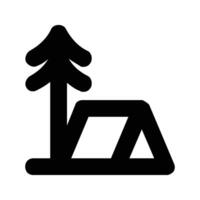tent camping area, shelter, adventure flat icon design and symbol vector