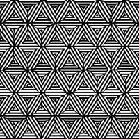 Abstract black and white geometric pattern with triangle shapes vector