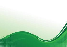 Green gradient shape design with white vector