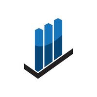 Fundraising financial and accounting logo design vector