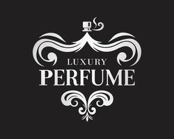 Luxury perfume shape logo for perfume company vector