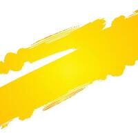 Yellow paint torn stroke vector