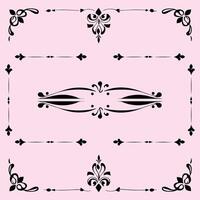 A set of ornamental borders vector
