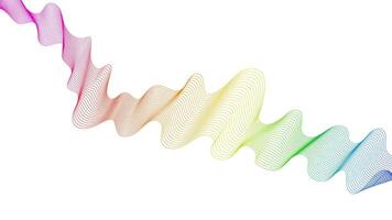 Abstract backdrop with wave gradient lines on white vector