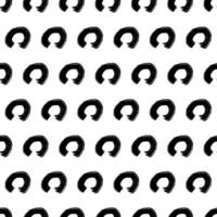 Seamless pattern with sketch circles shape on white vector