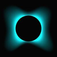 Circle light frame with color gradient vector
