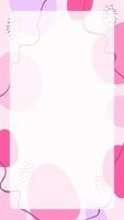 Set of abstract square background in pastel colors with curved lines. Modern geometric Memphis texture. Stock illustration in minimalist simple doodle style vector
