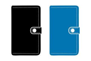Simple and modern wallet icons for e-commerce or branding. vector