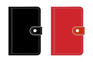 Wallet icons for branding and e-commerce projects. vector