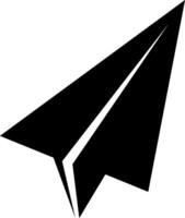 Send icon . Paper plane symbol isolated on white background vector