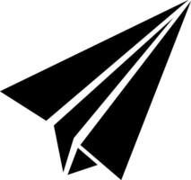 Paper plane icon element isolated on white background. Illustration template design vector