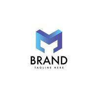 M Monogram M Monogram Logo Design Template vector