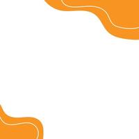 Abstract Orange Frame Background Design Template vector