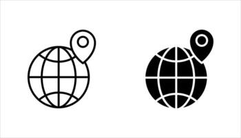 digital icon set. vector
