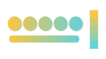 Abstract gradient background with Gold and Cyan color palette. Abstract illustration with gradient blur design. Blurred colored abstract background. Colorful gradient illustration vector