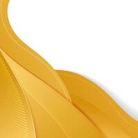 gold abstract wave background design template vector