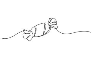 one line drawing of chocolate bar vector
