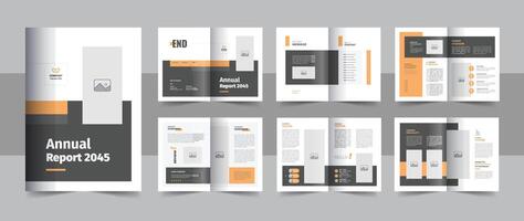 Modern professional brochure design template layout for Annual Report, Business Report or business presentation vector